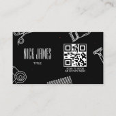 Professioneller Friseursalon QR-Code-Scan zum Buch Visitenkarte (Vorderseite)