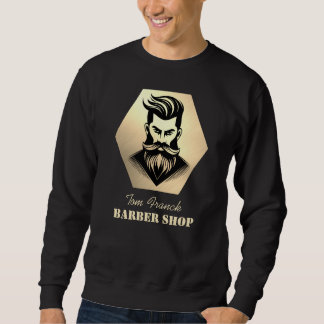 Professioneller Friseursalon schwarz&gold Sweatshirt