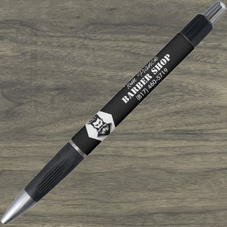 Professioneller Friseursalon Schwarz-Weiß Kugelschreiber