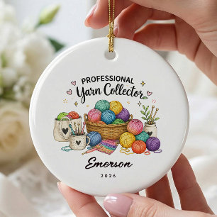 Professioneller Garnsammler-Schmuck Keramik Ornament