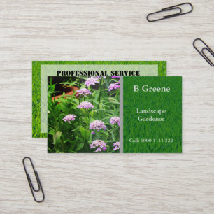 Professioneller Gartenservice Visitenkarte