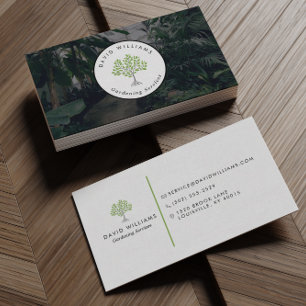 Professioneller Gärtner Landschaftsbaum Visitenkarte