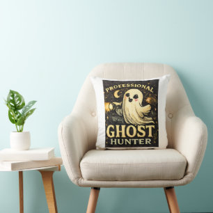 Professioneller Geisterjäger Lustiges Halloween Kissen