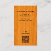 Professioneller Gitarrenlehrer QR-Code und soziale Visitenkarte (Rückseite)