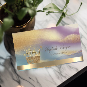 Professioneller Gold-Glitter-Reiniger Farbreich Visitenkarte