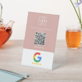 Professioneller Google Bewertungen QR-Code Firmenl Sockelschild (In SItu)