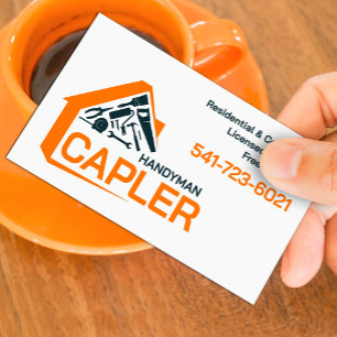 Professioneller Handwerker-Hausreparatur-Wartung Visitenkarte