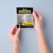 Professioneller Handwerker Sanitär- und Reparaturs Flyer (Gruppe)