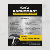 Professioneller Handwerker Sanitär- und Reparaturs Flyer (Vorne)