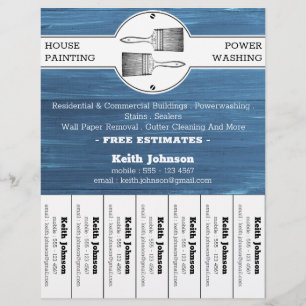 Professioneller Hausmaler Dekorateur Contractor Flyer