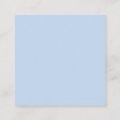 Professioneller hellblauer moderner minimalistisch begleitkarte (Rückseite)