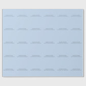 Professioneller hellblauer moderner minimalistisch geschenkpapier (Flach)