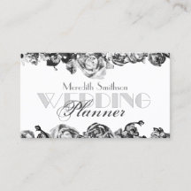 Professioneller Hochzeitsplaner Elegant Schwarz &