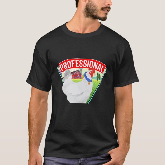 Professioneller Hühner-Spaziergänger Eierbauer ge T-Shirt (Vorderseite)