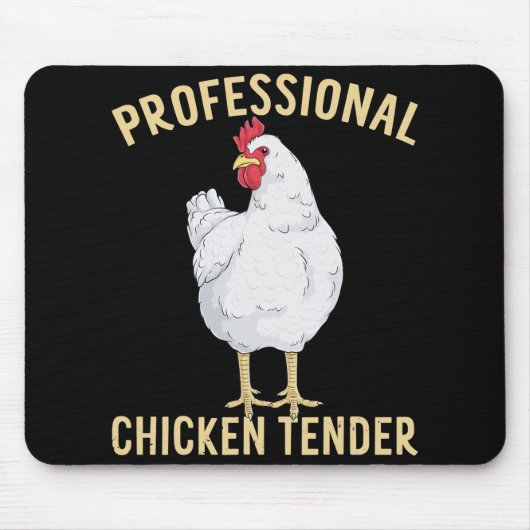 Professioneller Hühnerzüchter Lustiger Geflügelfar Mousepad (Vorne)