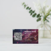 Professioneller Ihr Logo Hier Scannbarer QR-Code Visitenkarte (Stehend Vorderseite)