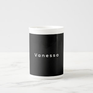 Professioneller klassischer einfacher Name custom Porzellantasse