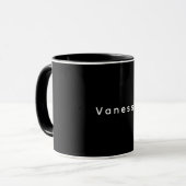 Professioneller klassischer einfacher Name custom  Tasse (Vorderseite Links)