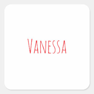 Professioneller klassischer Kalligrafiename custom Quadratischer Aufkleber