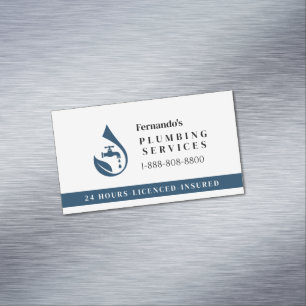 Professioneller Klempner-Service Wasser-Tropfen-Lo Magnetische Visitenkarte