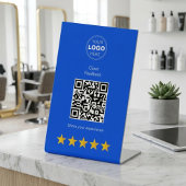 Professioneller Kundenfeedback-QR-Code Sockelschild