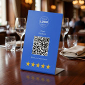 Professioneller Kundenfeedback-QR-Code Sockelschild