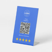 Professioneller Kundenfeedback-QR-Code Sockelschild (Vorderseite)
