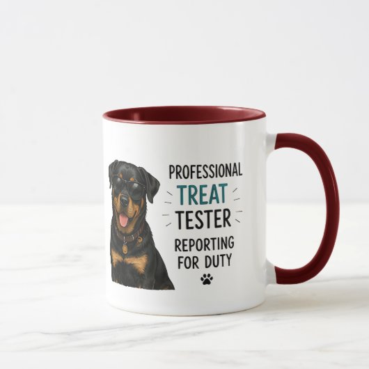 🐾 Professioneller Leckerli-Tester Lustiger Hunde- Tasse (Rechts)