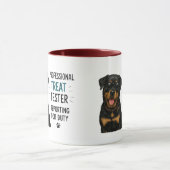 🐾 Professioneller Leckerli-Tester Lustiger Hunde- Tasse (Zentrum)