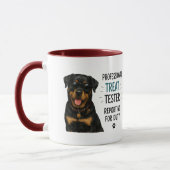 🐾 Professioneller Leckerli-Tester Lustiger Hunde- Tasse (Links)