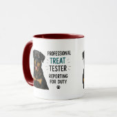 🐾 Professioneller Leckerli-Tester Lustiger Hunde- Tasse (Vorderseite Links)
