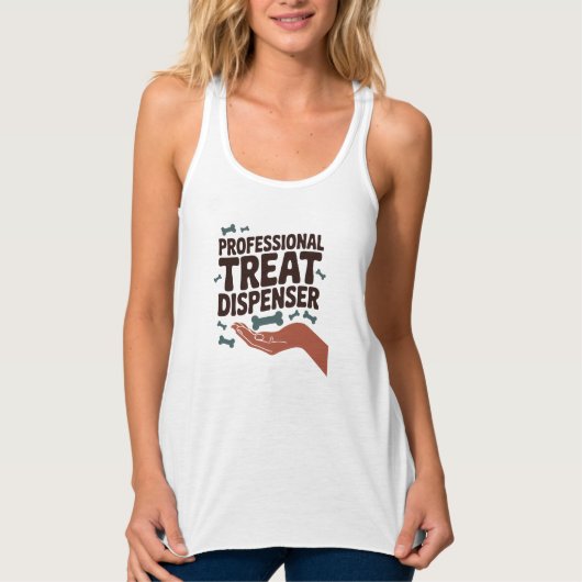 Professioneller Leckerli-Verteiler - Hunde-Eltern- Tank Top (Vorderseite)
