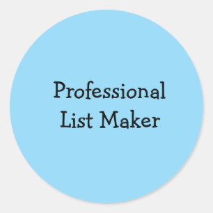 Professioneller Listen-Ersteller Runder Aufkleber