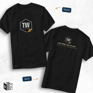 Professioneller Logo Elektriker Elektrotechnik Die T-Shirt