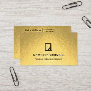 Professioneller Logo-Fensterreinigungsservice Visitenkarte