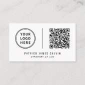 Professioneller Logo-QR-Code Visitenkarte (Vorderseite)
