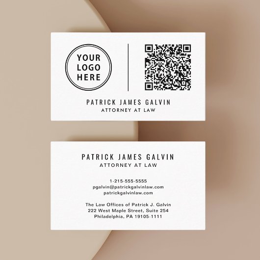 Professioneller Logo-QR-Code Visitenkarte