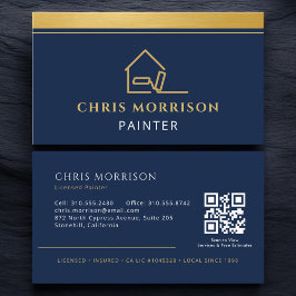 Professioneller Maler-QR-Code Visitenkarte