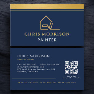 Professioneller Maler-QR-Code Visitenkarte