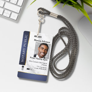 Professioneller Marmor Blau Gold Notar-ID  Ausweis