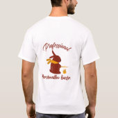 Professioneller Marshmallow-Röster Camping T-Shirt (Rückseite)