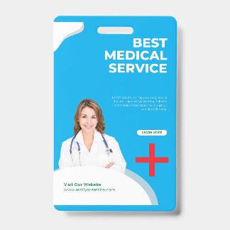 Professioneller Medizinischer Dienstausweis in Bla Ausweis