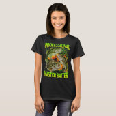 Professioneller Meisterköder lustiger Angelmeme T-Shirt (Vorne ganz)