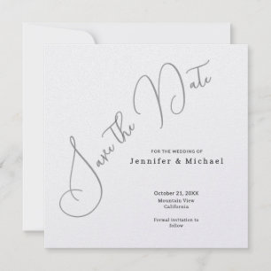 Professioneller Minimalist Modern Schlicht Einfach Save The Date