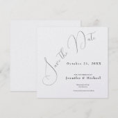Professioneller Minimalist Modern Schlicht Einfach Save The Date (Vorne/Hinten)