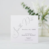 Professioneller Minimalist Modern Schlicht Einfach Save The Date (Stehend Vorderseite)