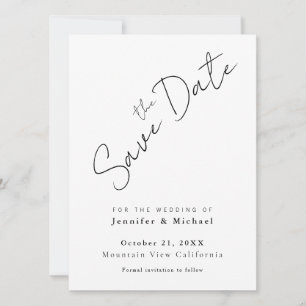 Professioneller minimalist schlichter moderner Sti Save The Date