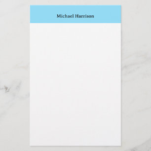 Professioneller minimalistischer klassischer blau- briefpapier