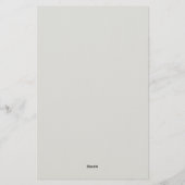 Professioneller minimalistischer moderner einfache briefpapier (Rückseite)