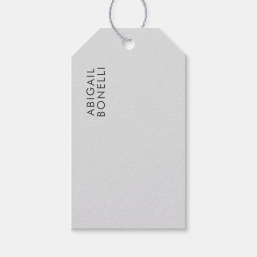 Professioneller minimalistischer moderner einfache geschenkanhänger (Vorderseite)